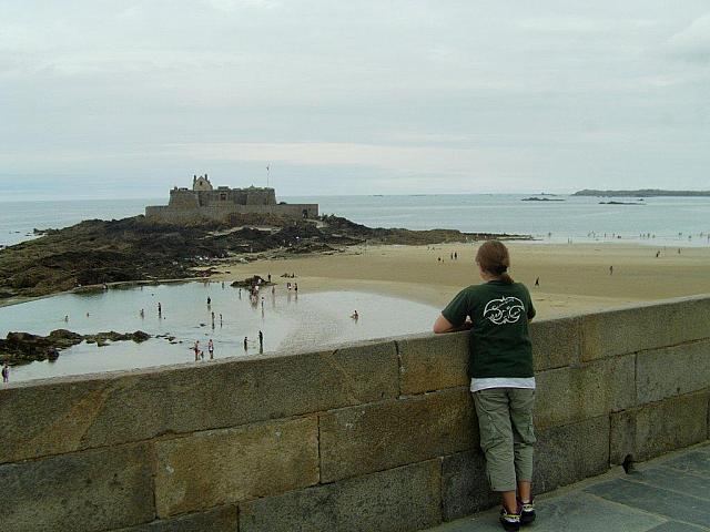 Menno on tour in St. Malo in Bretagne